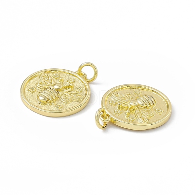 Rack Plating Brass Pendants KK-B065-21G-1