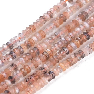 Natural Multi-Moonstone Beads Strands X-G-R475-002A-1