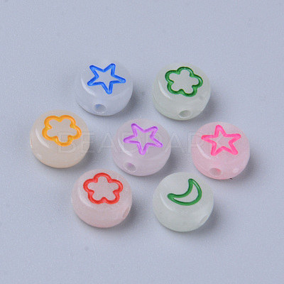 Luminous Acrylic Beads X-MACR-S273-48-1