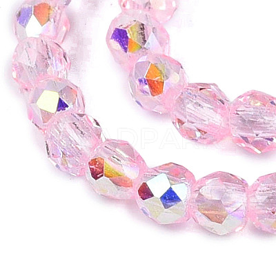Transparent Glass Beads Strands LS-EGLA-N028-01A-A11-1