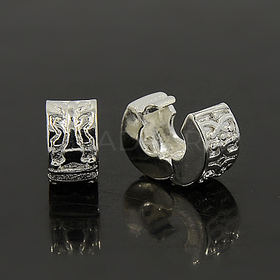 Alloy European Style Clasps MPDL-H161-1