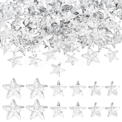 300Pcs 3 Styles Acrylic Cabochons OACR-SP0001-97-1