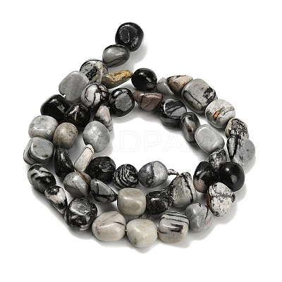 Natural Picasso Jasper Beads Strands G-K398-A01-01-1