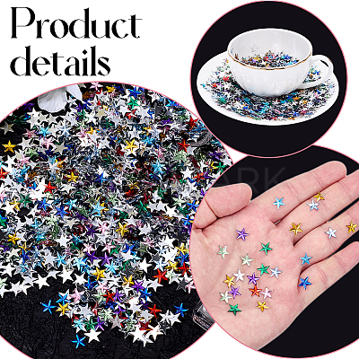 2000Pcs 10 Colors Acrylic Cabochons OACR-SP0001-52-1