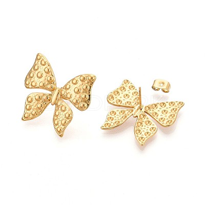 304 Stainless Steel Stud Earrings for Women EJEW-N059-03G-1