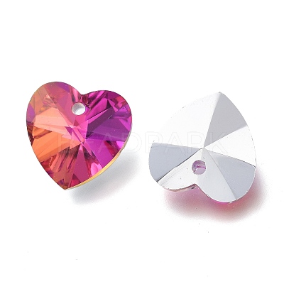 Faceted Glass Charms RGLA-L026-B02-1