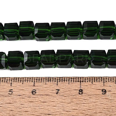 Transparent Glass Beads Strands GLAA-R041-8x8mm-A17-1