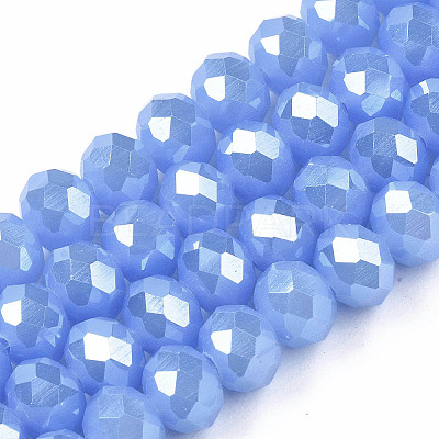 Electroplate Glass Beads Strands EGLA-A034-J3mm-A02-1