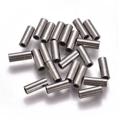 Non-Tarnish 304 Stainless Steel Tube Beads LS-STAS-F224-01P-C-1