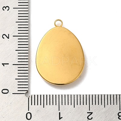 304 Stainless Steel Pendant Cabochon Settings For Enamel STAS-D013-01B-G-1