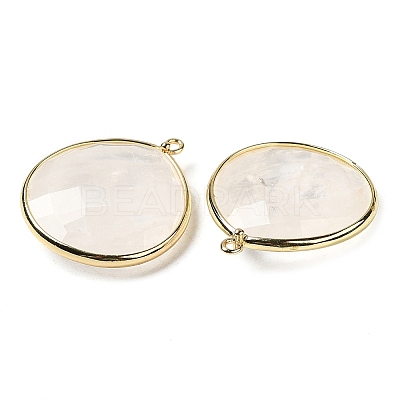 Natural Quartz Crystal Pendants X-G-B009-07G-W-1