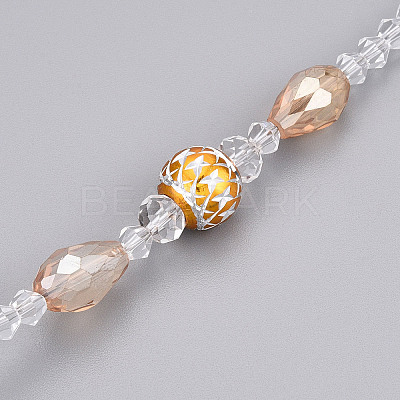 Faceted Crystal Glass Ball Chandelier Suncatchers Prisms AJEW-G025-A03-1