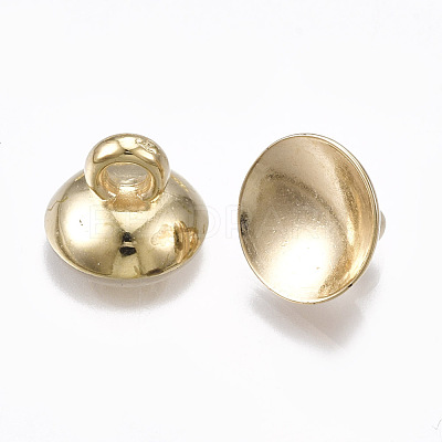CCB Plastic Bead Cap Pendant Bails CCB-T006-098KC-1
