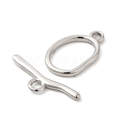 Non-Tarnish 304 Stainless Steel Toggle Clasps STAS-F290-06P-1