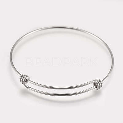 Tarnish Resistant 304 Stainless Steel Expandable Bangles LS-STAS-K182-20P-1