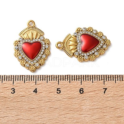 304 Stainless Steel Enamel Pendants LS-STAS-B100-01G-02-1