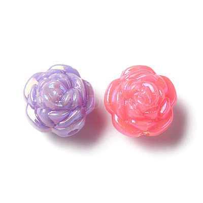Opaque Acrylic Beads MACR-F074-04-1