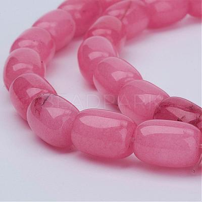 Barrel Shaped Gemstone Natural Rhodochrosite Stone Beads Strands G-S114-10-1