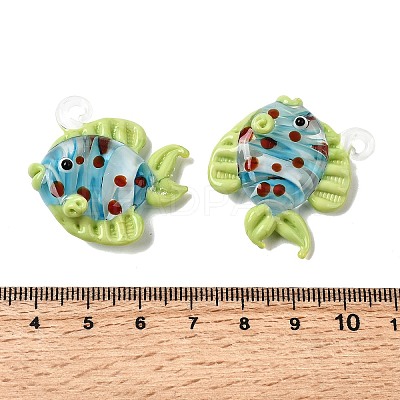Handmade Lampwork Pendants LAMP-B035-01A-02-1
