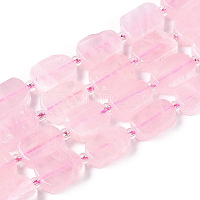 Natural Madagascar Rose Quartz Beads Strands G-T138-12-1