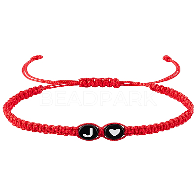 1Pc Adjustable Nylon Cord Braided Bracelets for Women Men BJEW-LP0001-31B-J-1