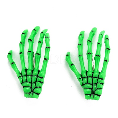 Halloween Skeleton Hands Bone Hair Clips LS-PHAR-H063-A05-1