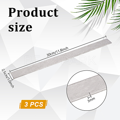 304 Stainless Steel Flat Strip DIY-WH0888-616P-1