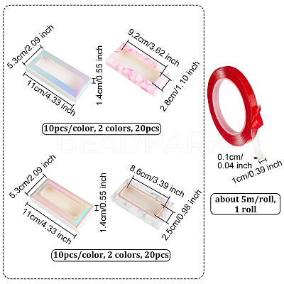 40Pcs Paper Folding Boxes CON-OC0001-50-1