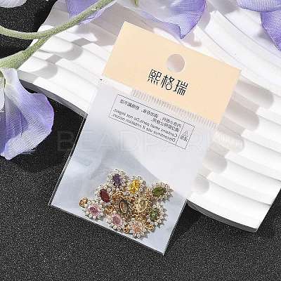 SHEGRACE Brass Micro Pave Cubic Zirconia Pendants XGRQ2O909-446G-1