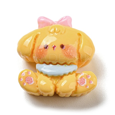 Opaque Resin Cartoon Animal Cabochons X-RESI-Q227-03-1