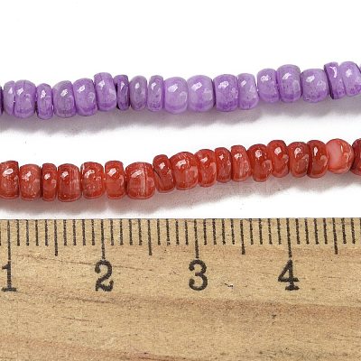 Dyed Natural Freshwater Shell Beads Strands BSHE-G039-07-1