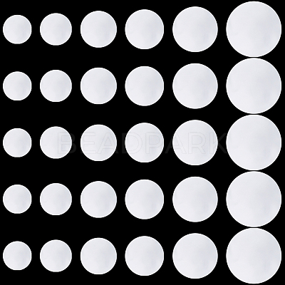 240Pcs 6 Styles Transparent Plastic Film for Badge DIY-CP0013-94-1