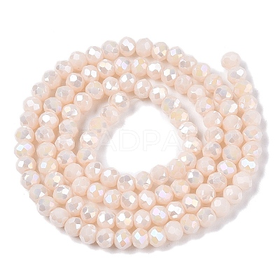 Electroplate Glass Beads Strands EGLA-A044-P3mm-B05-1