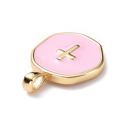 Brass Enamel Pendants KK-G417-01LG-10-1