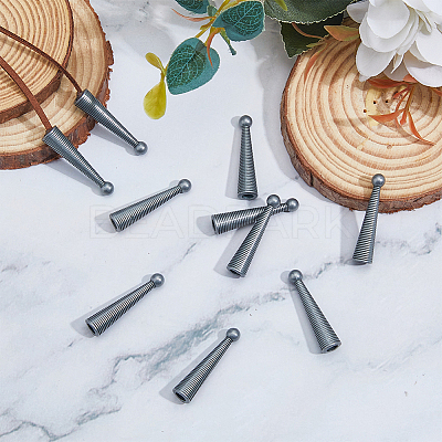 10Pcs Alloy Cord Ends FIND-FH0009-40AS-1