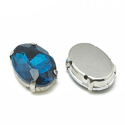 Sew on Rhinestone RGLA-T091-13x18mm-14P-1