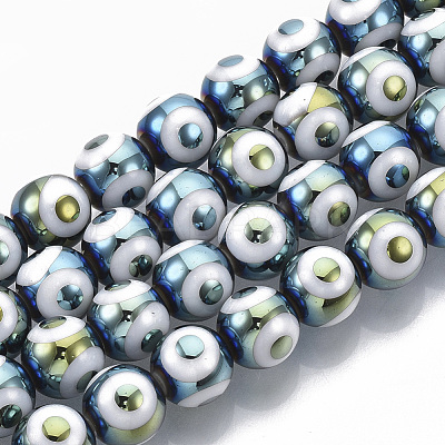 Electroplate Glass Beads Strands EGLA-T012-02-1