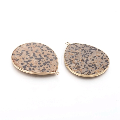 Natural Dalmatian Jasper Pendants G-E526-01J-1
