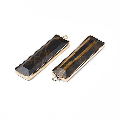Natural Tiger Eye Pendants G-S359-386D-1