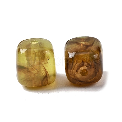 Opaque Acrylic Beads X-OACR-D320-01B-1