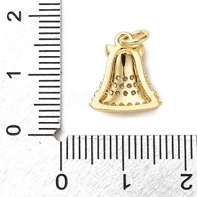 Brass Micro Pave Cubic Zirconia Charms LS-KK-I383-05G-01-1