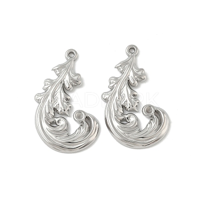 304 Stainless Steel Rhinestone Setting Pendants STAS-D376-09A-P-1
