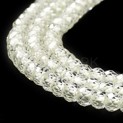 Cubic Zirconia Bead Strands ZIRC-G001-01G-1