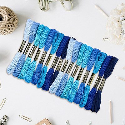 2 Bags 6-Ply Cotton Embroidery Floss DIY-DJ0005-18A-1