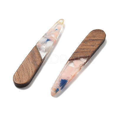 Resin and Walnut Pendants FIND-R051-08C-1