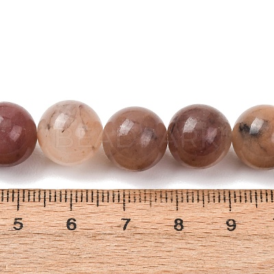 Natural Violet Strawberry Quartz Beads Strands G-T150-A08-12mm-1