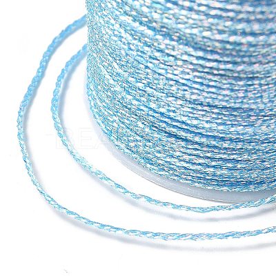 12 Rolls 12 Colors 6-Ply Polyester Metallic Embroidery Thread OCOR-L046-01B-1