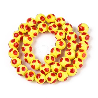 Handmade Lampwork Beads Strands LAMP-N037-02E-1