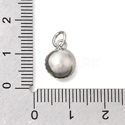 Brass Micro Pave Clear Cubic Zirconia and Glass Pendants KK-N289-05P-1