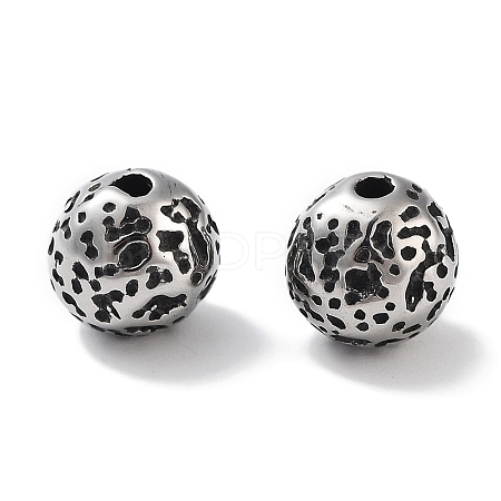 304 Stainless Steel Beads Hand Polished STAS-M057-15AS-1